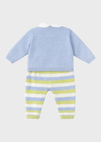 Completo Teddy Salopette Cielo EK6031/C corredino e abbigliamento neonato | NANU' BABY