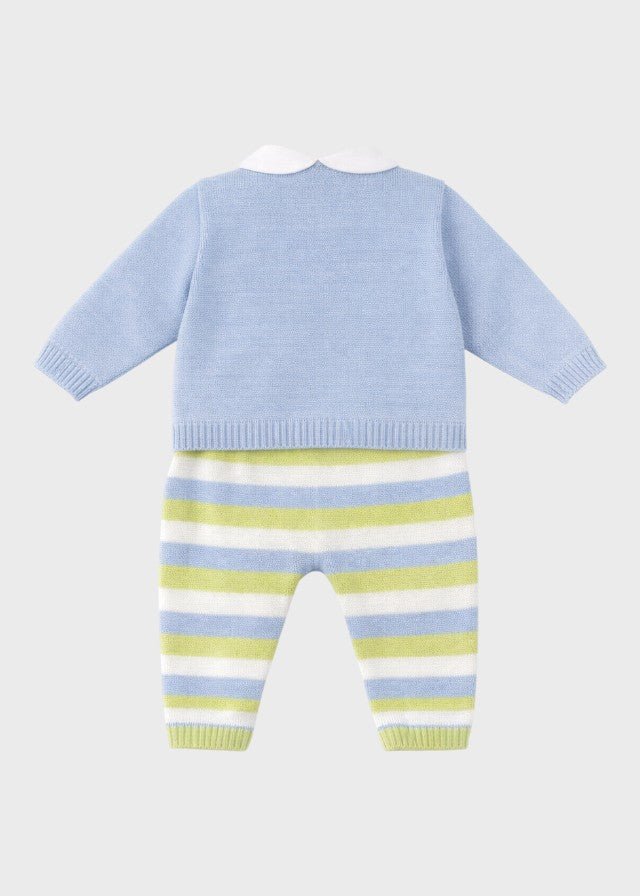 Completo Teddy Salopette Cielo EK6031/C corredino e abbigliamento neonato | NANU' BABY