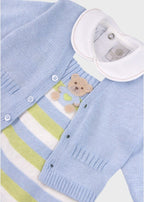 Completo Teddy Salopette Cielo EK6031/C corredino e abbigliamento neonato | NANU' BABY
