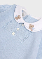 Completo Tramatura Trecce Cielo EK6750/C corredino e abbigliamento neonato | NANU' BABY