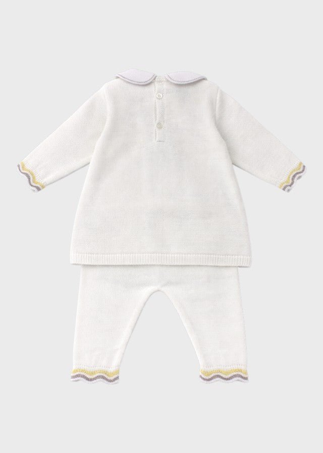 Completo Vestina Cuore Marsala EK1019/R corredino e abbigliamento neonato | NANU' BABY