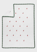Coperta Ciliegine Ricamate Avorio CHERRY/CO corredino e abbigliamento neonato | NANU' BABY