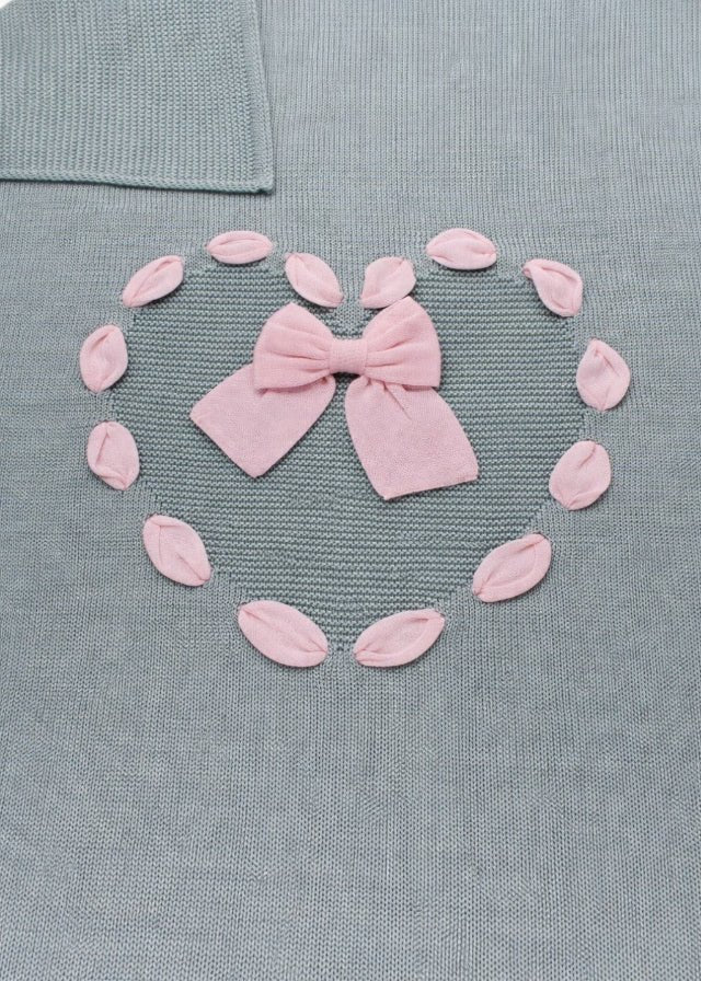 Coperta Cotone Cuore Verde 193/V corredino e abbigliamento neonato | NANU' BABY