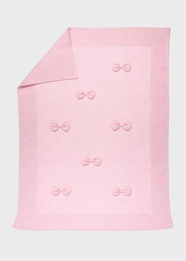 Coperta Cotone Farfalle Organza Rosa 181 corredino e abbigliamento neonato | NANU' BABY