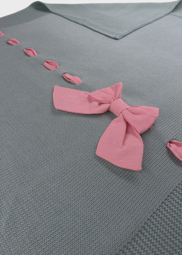 Coperta Cotone Fiocco Verde 191/V corredino e abbigliamento neonato | NANU' BABY