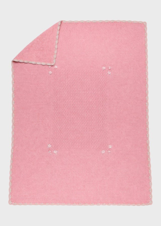 Coperta Cotone Fiori Rosa NAIME/CO - R corredino e abbigliamento neonato | NANU' BABY