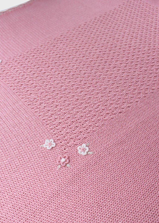 Coperta Cotone Fiori Rosa NAIME/CO - R corredino e abbigliamento neonato | NANU' BABY