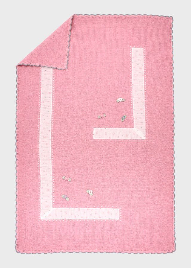 Coperta Cotone Floreale Rosa GULTEN/CO corredino e abbigliamento neonato | NANU' BABY