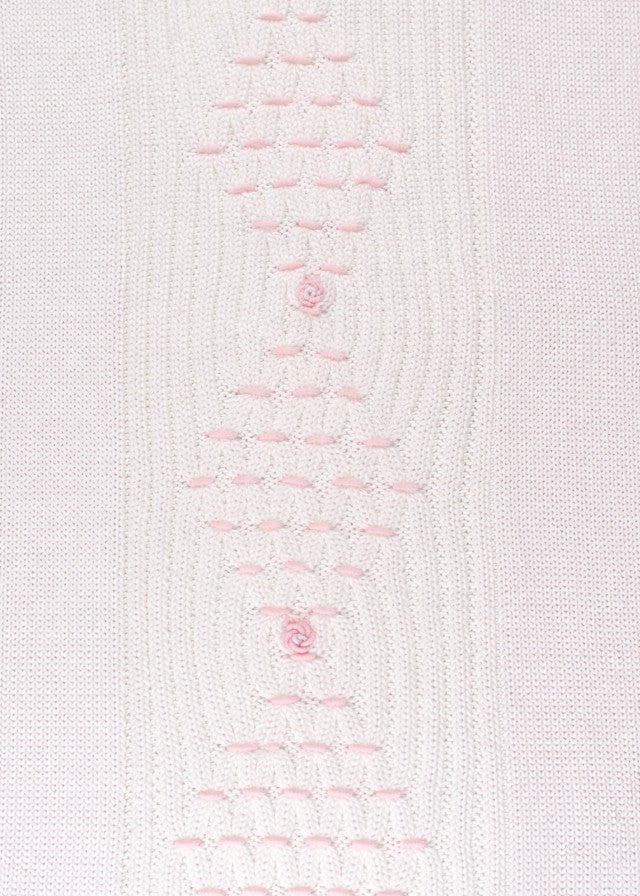 Coperta Cotone Punto Smock Rosa MARCO/CO corredino e abbigliamento neonato | NANU' BABY