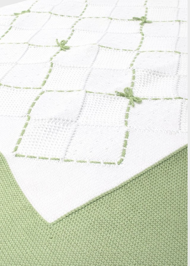 Coperta Cotone Rombi Verde FF778338/4470 corredino e abbigliamento neonato | NANU' BABY