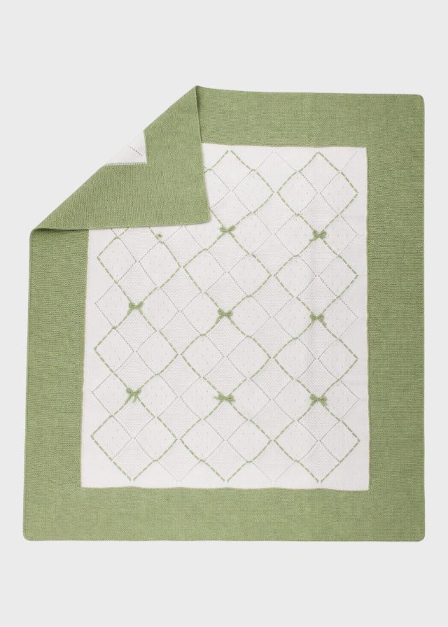 Coperta Cotone Rombi Verde FF778338/4470 corredino e abbigliamento neonato | NANU' BABY