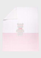 Coperta Cotone Rosa Multicolor EK5180BIS/R corredino e abbigliamento neonato | NANU' BABY