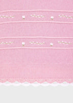 Coperta Fiori Ricamati Rosa SOFIA/CO corredino e abbigliamento neonato | NANU' BABY