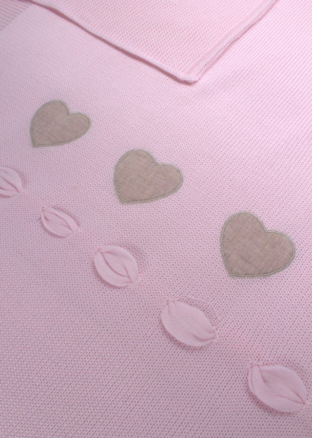 Coperta Lino Cuoricini Rosa 194 - R corredino e abbigliamento neonato | NANU' BABY