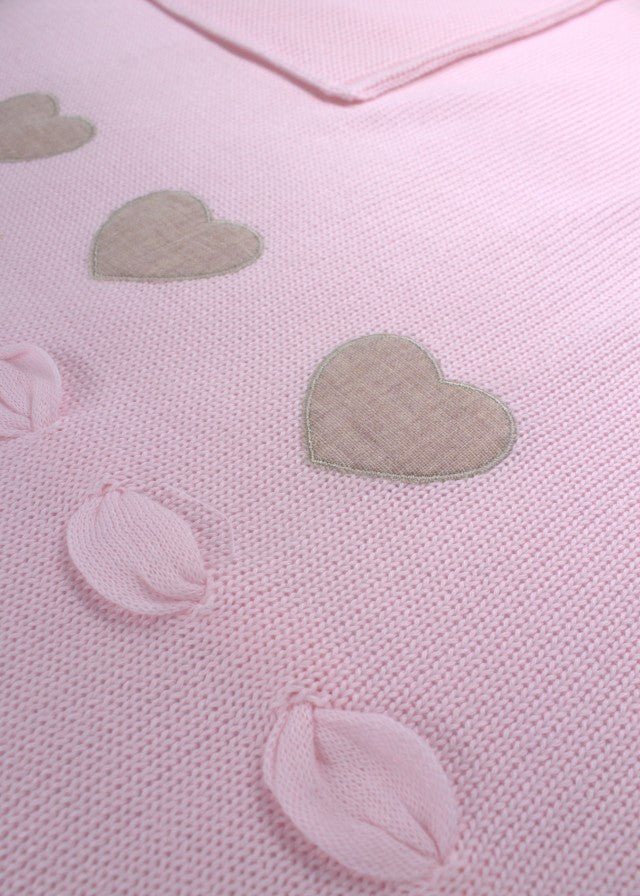 Coperta Lino Cuoricini Rosa 194 - R corredino e abbigliamento neonato | NANU' BABY
