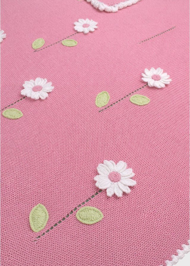 Coperta Margherite Applicate Rosa ZULEYA/CO - R corredino e abbigliamento neonato | NANU' BABY