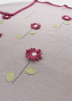 Coperta Margherite Applicate Tortora ZULEYA/CO - T corredino e abbigliamento neonato | NANU' BABY