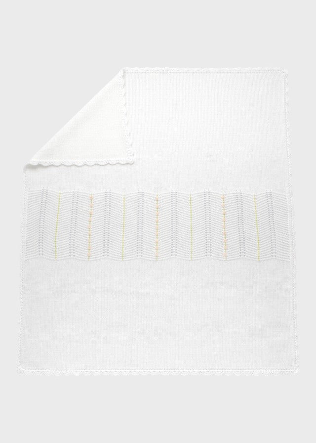 Coperta Punto Vapore Bianco FEDERICA/CO corredino e abbigliamento neonato | NANU' BABY