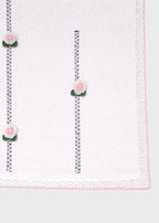 Coperta Roselline Ricamate Bianco DELIZIA/CO corredino e abbigliamento neonato | NANU' BABY