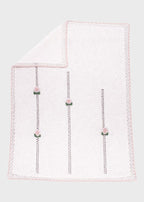Coperta Roselline Ricamate Bianco DELIZIA/CO corredino e abbigliamento neonato | NANU' BABY
