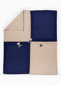 Coperta Teddy Ricamato Blu EK6080 corredino e abbigliamento neonato | NANU' BABY