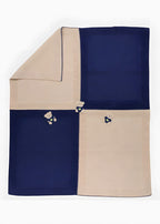 Coperta Teddy Ricamato Blu EK6080 corredino e abbigliamento neonato | NANU' BABY