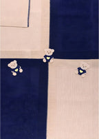 Coperta Teddy Ricamato Blu EK6080 corredino e abbigliamento neonato | NANU' BABY