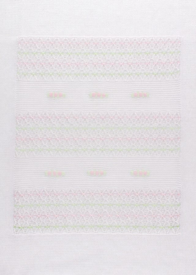 Copertina Cotone Rosa Pesco EK1380 corredino e abbigliamento neonato | NANU' BABY