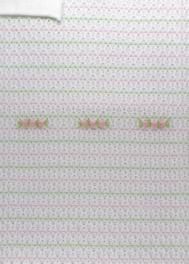 Copertina Cotone Rosa Pesco EK1380BIS corredino e abbigliamento neonato | NANU' BABY