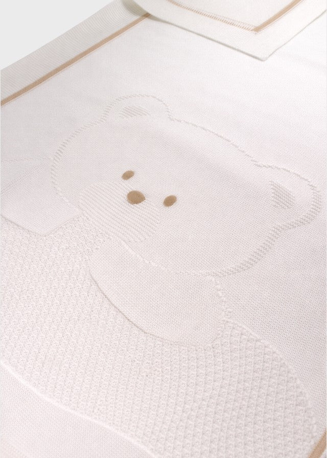 Copertina Cotone Teddy Avorio EK5780/A corredino e abbigliamento neonato | NANU' BABY