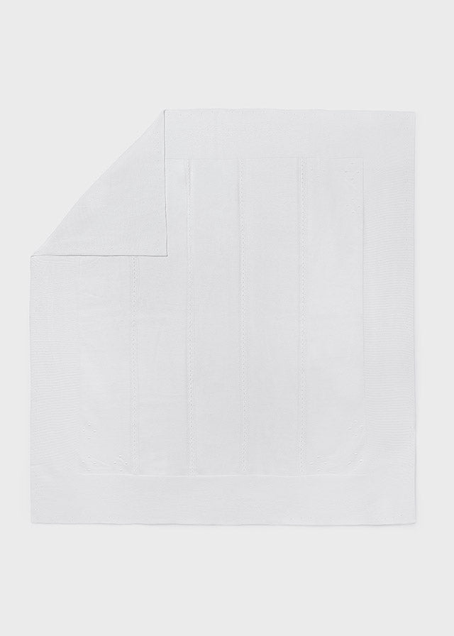 Copertina Cotone Tricot Bianco 9019/88 corredino e abbigliamento neonato | NANU' BABY