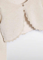 Coprispalle Cotone Bordo Smerlato 5382/32 corredino e abbigliamento neonato | NANU' BABY