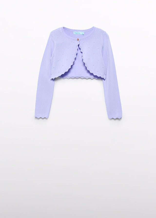 Coprispalle Cotone Bordo Smerlato 5382/34 corredino e abbigliamento neonato | NANU' BABY