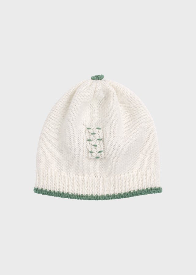 Cuffia Cotone Bianco corredino e abbigliamento neonato | NANU' BABY