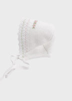 Cuffia Cotone Rosa Pesco EK13CU corredino e abbigliamento neonato | NANU' BABY