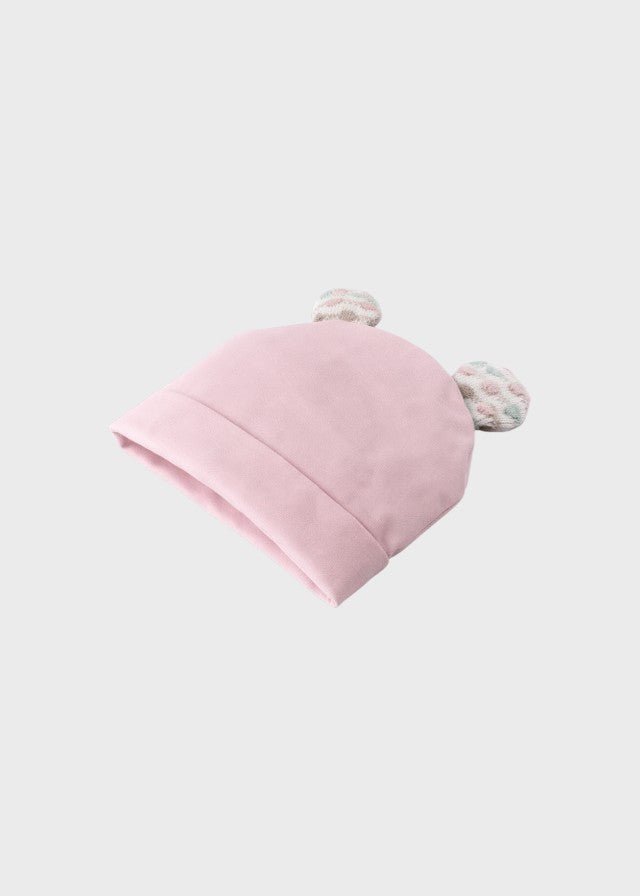 Cuffia Jersey Orecchiette Rosa EK5273/R corredino e abbigliamento neonato | NANU' BABY