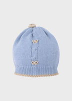 Cuffia Punto Vapore Azzurro ROBERTO/CU corredino e abbigliamento neonato | NANU' BABY