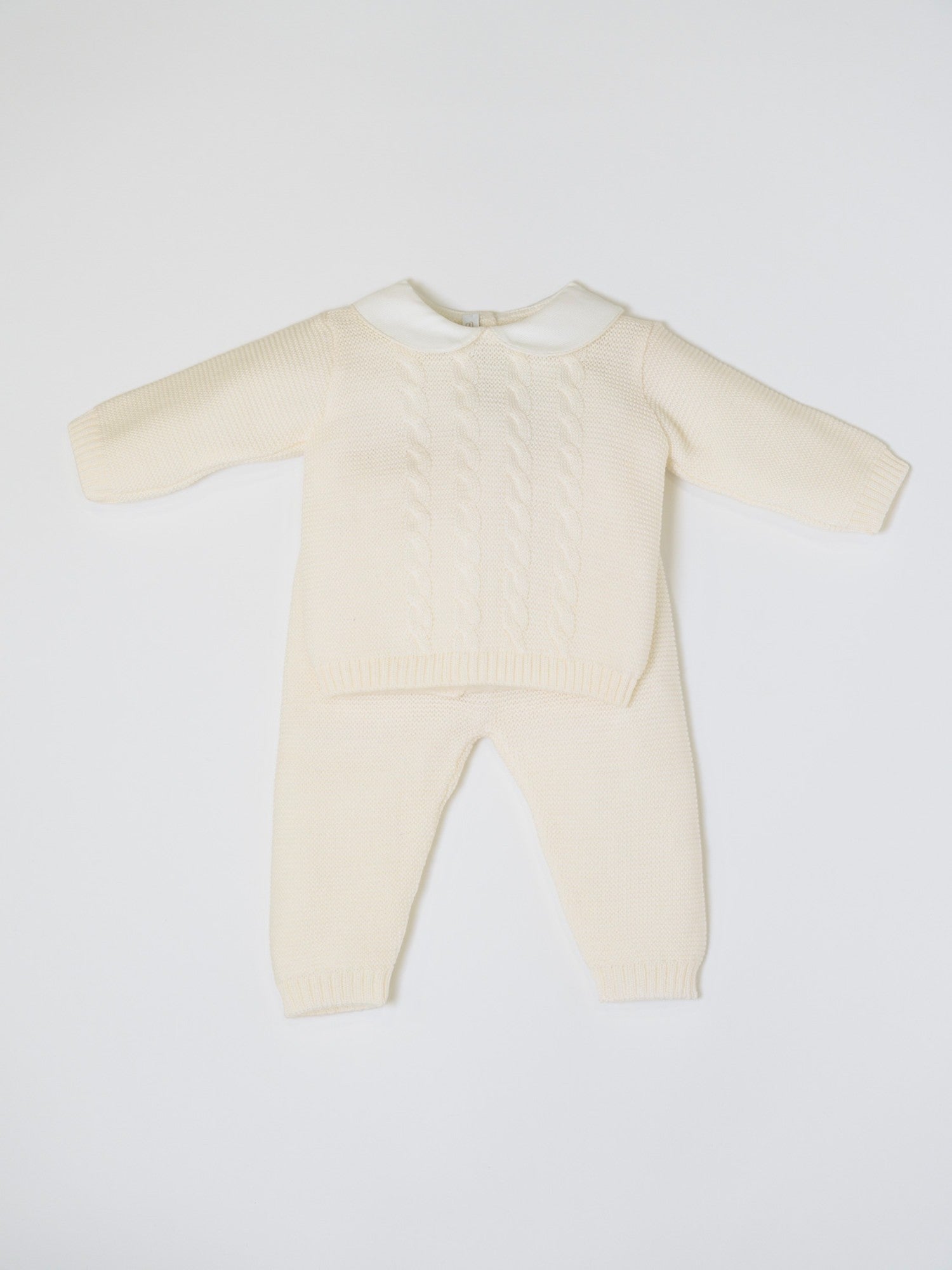 Completo nascita Braiding Neonato PANNA BRAIDING 516/P -  NANU' BABY