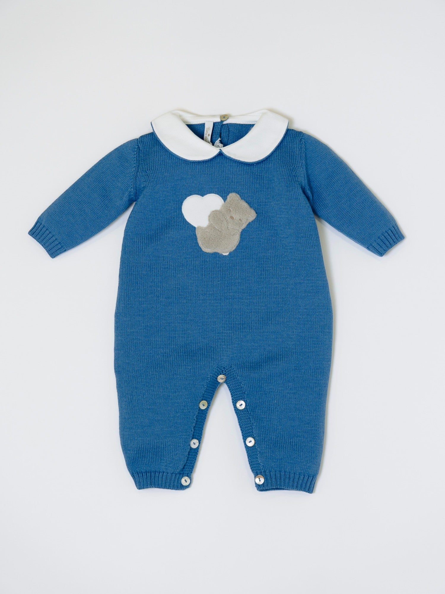 Tutina Teddy Love Neonato BLU TEDDY LOVE 334/I -  NANU' BABY