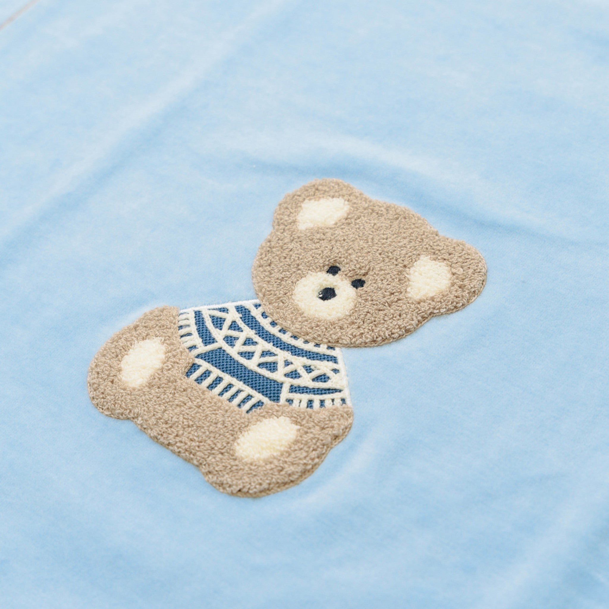 Baby Blanket, Sky Blue Chenille, SARTORIA DEI PICCOLI (code LC1114)