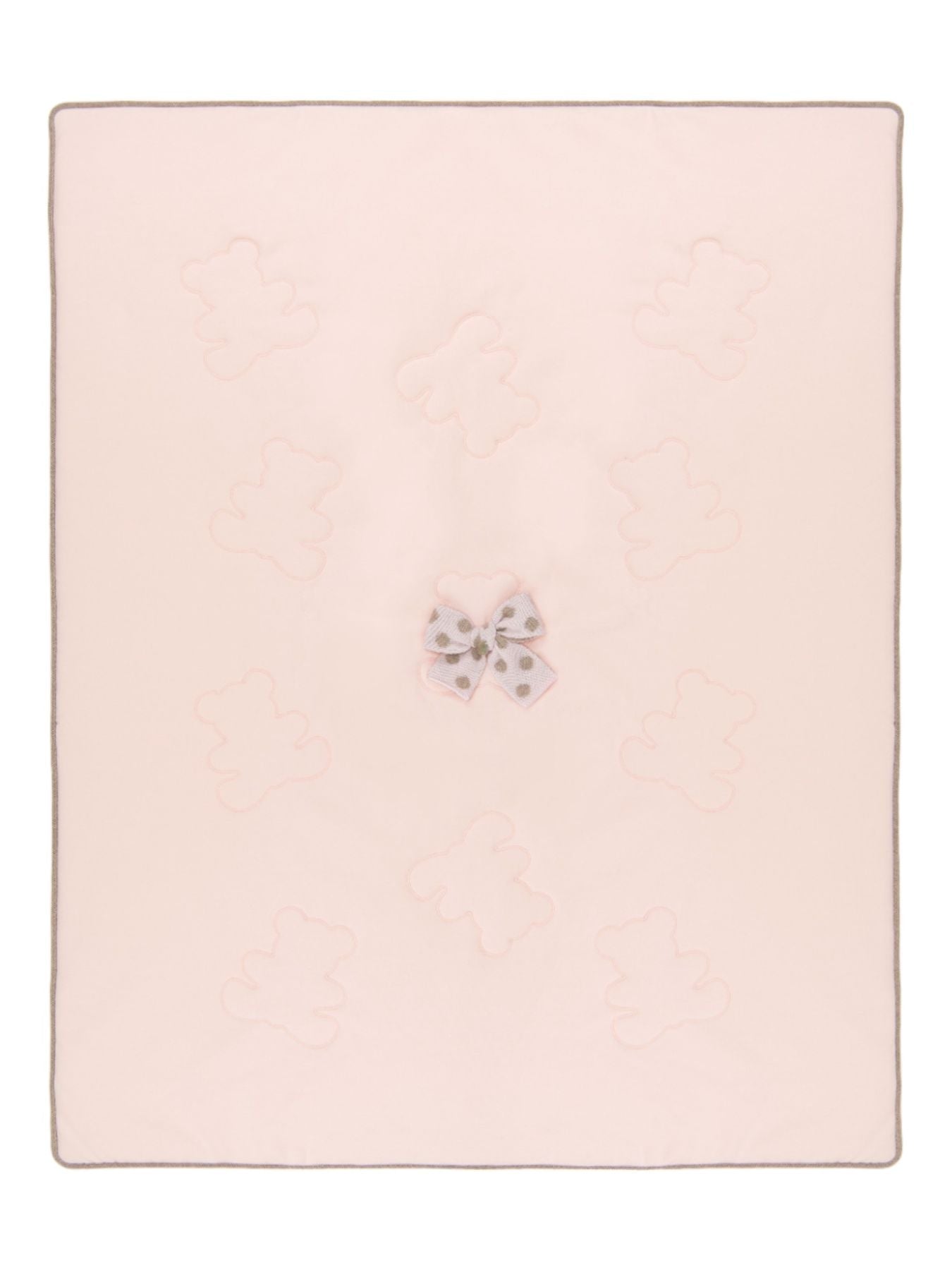 Coperta Fiocco pois Neonata ROSA IB2281 -  NANU' BABY