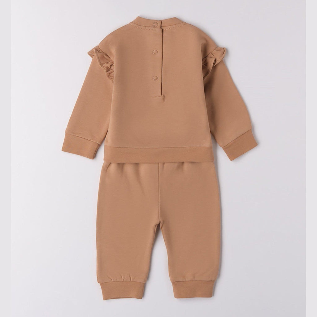 Tuta Jogging Due Pezzi Bimba Beige 3F776/945 -  NANU' BABY