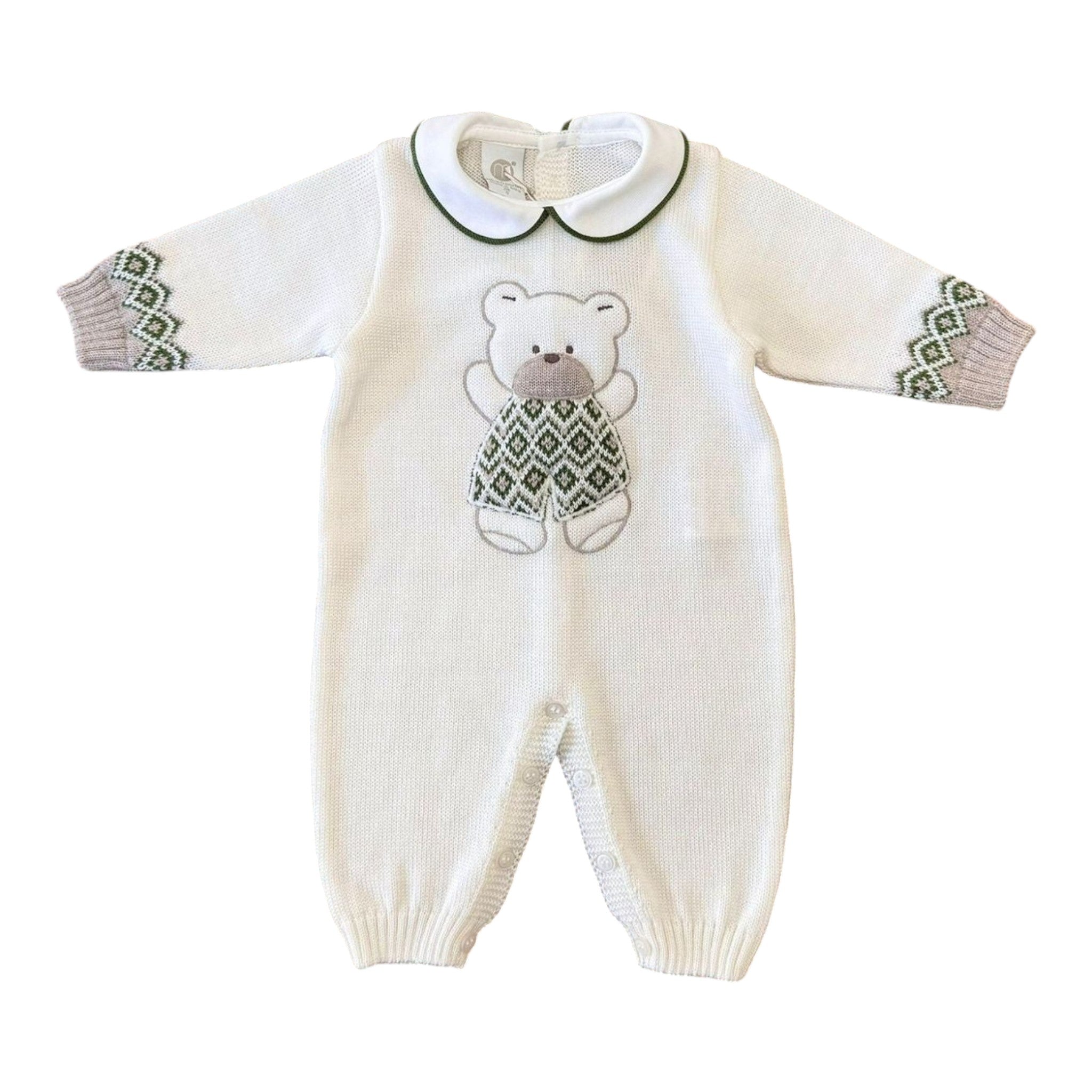 Baby Bear Romper, Vanilla, IB5110/V