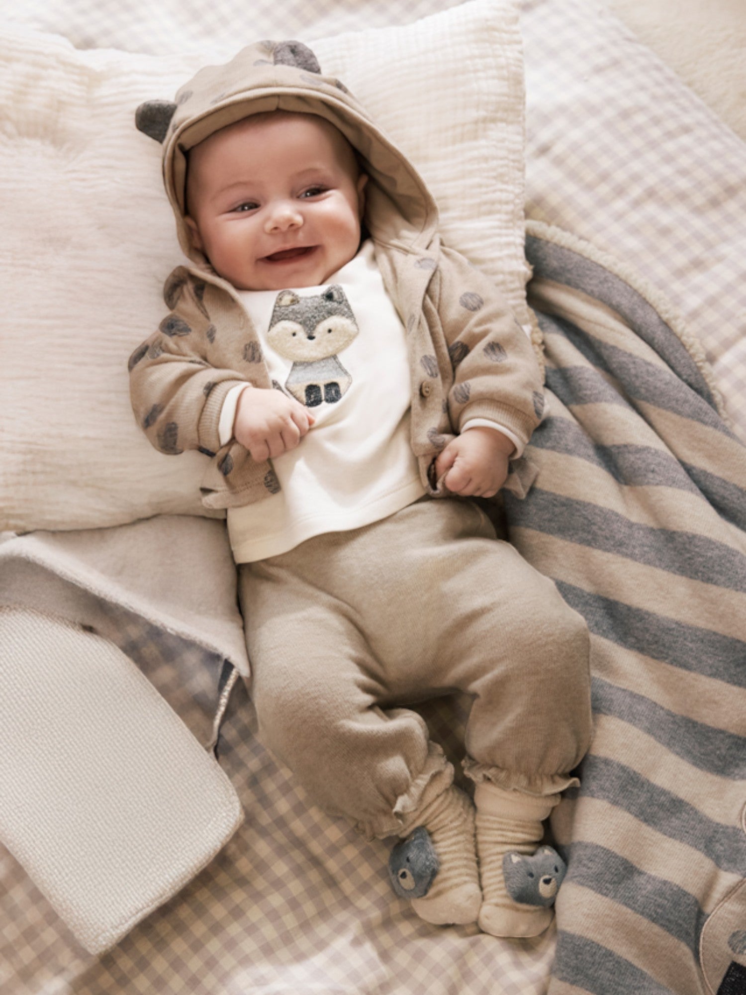 Baby Girl's Beige Outfit 2608/14