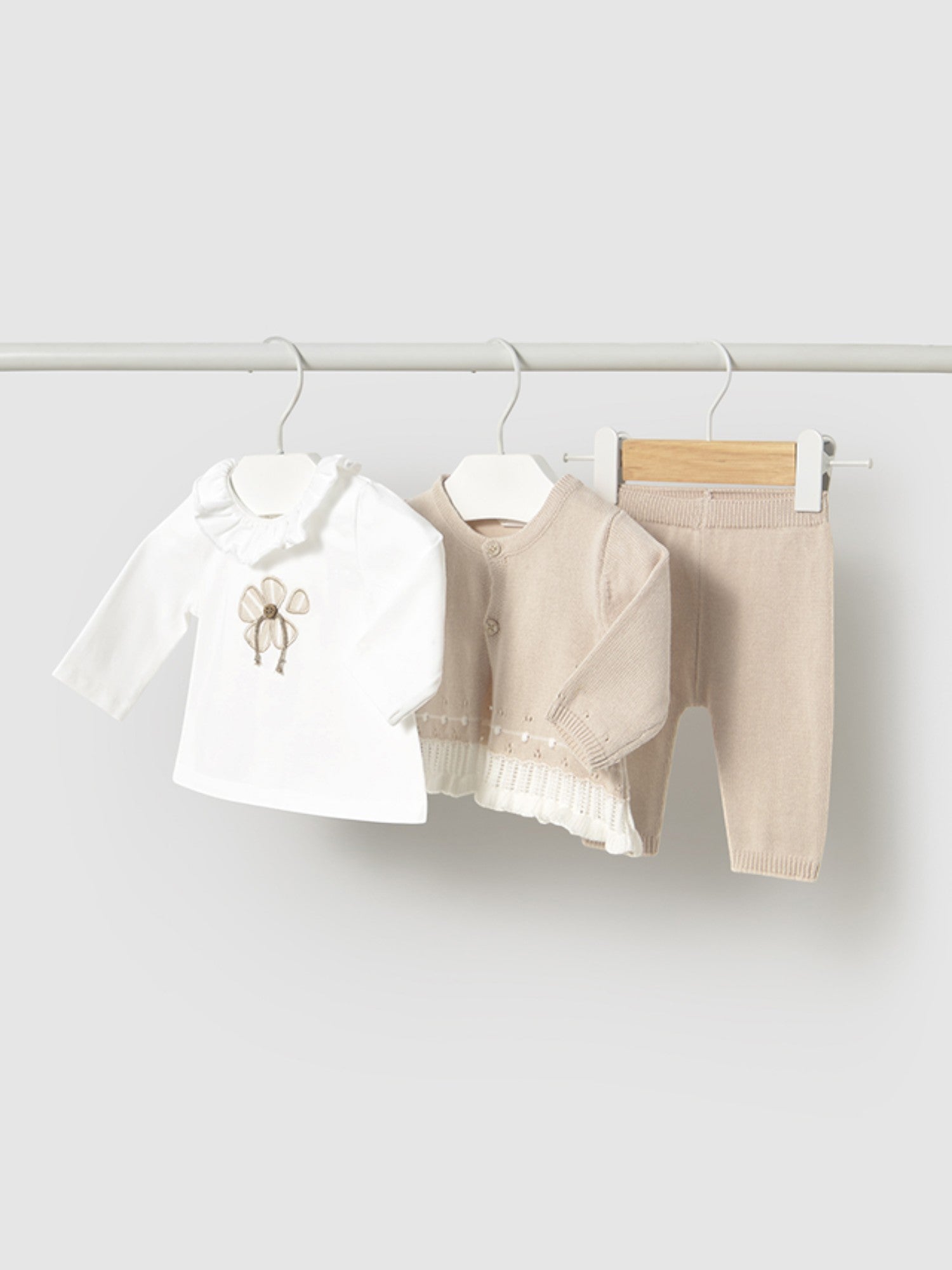 Completo pantalone 3 pezzi tricot Bimba BEIGE 1589 /BE