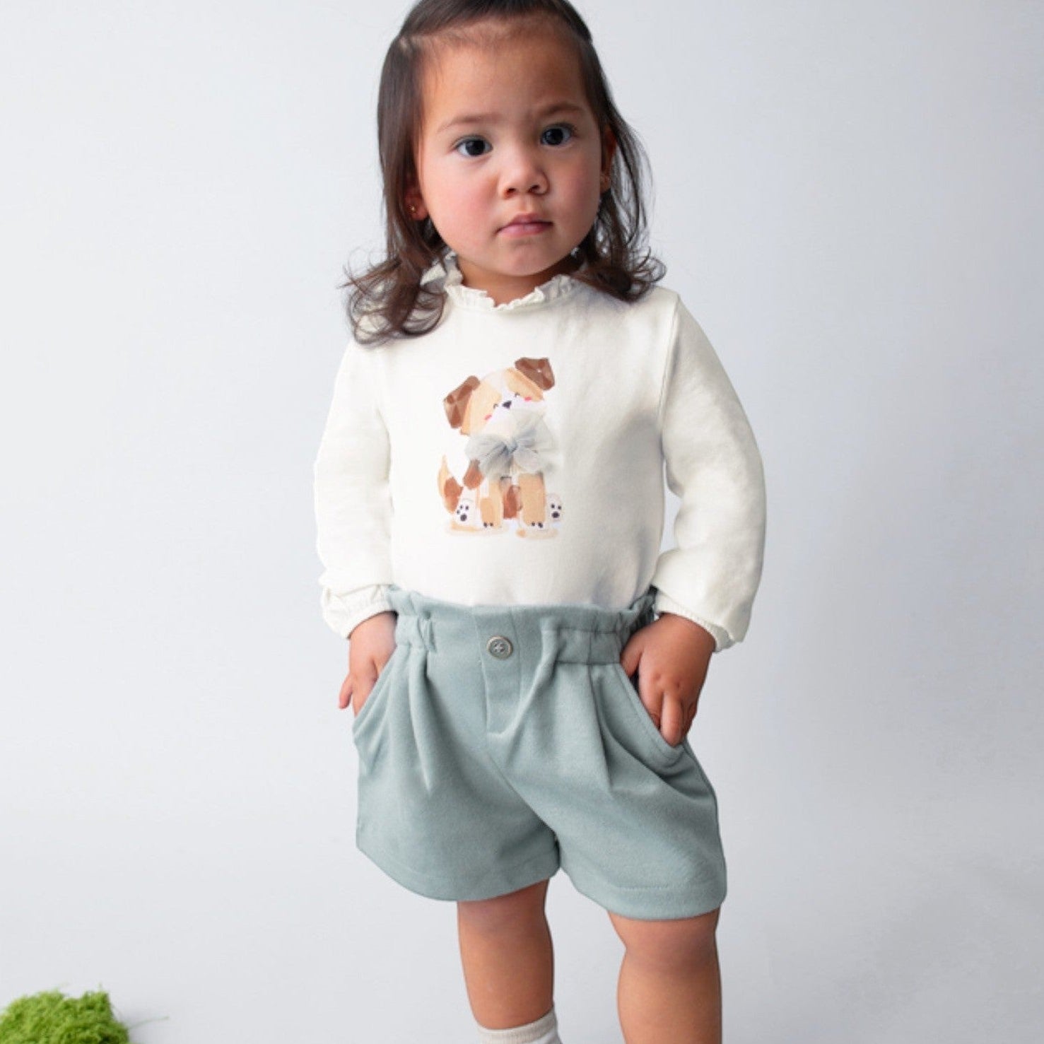 Bermuda punto twill Bimba CIELO 2261/15 -  NANU' BABY