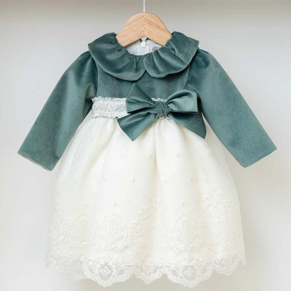 Abito cerimonia Bimba VERDE IM312 -  NANU' BABY