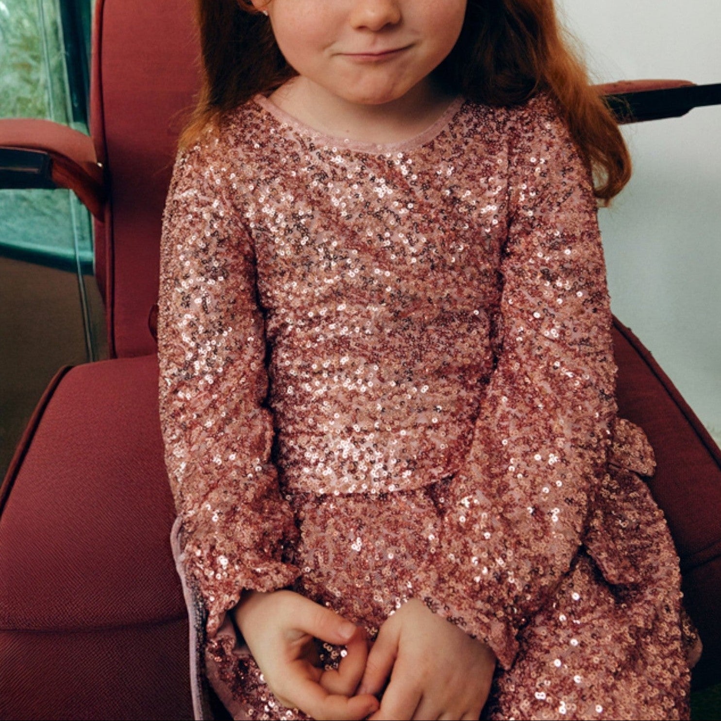 Abito paillettes Bimba Rosa 5531/46 -  NANU' BABY