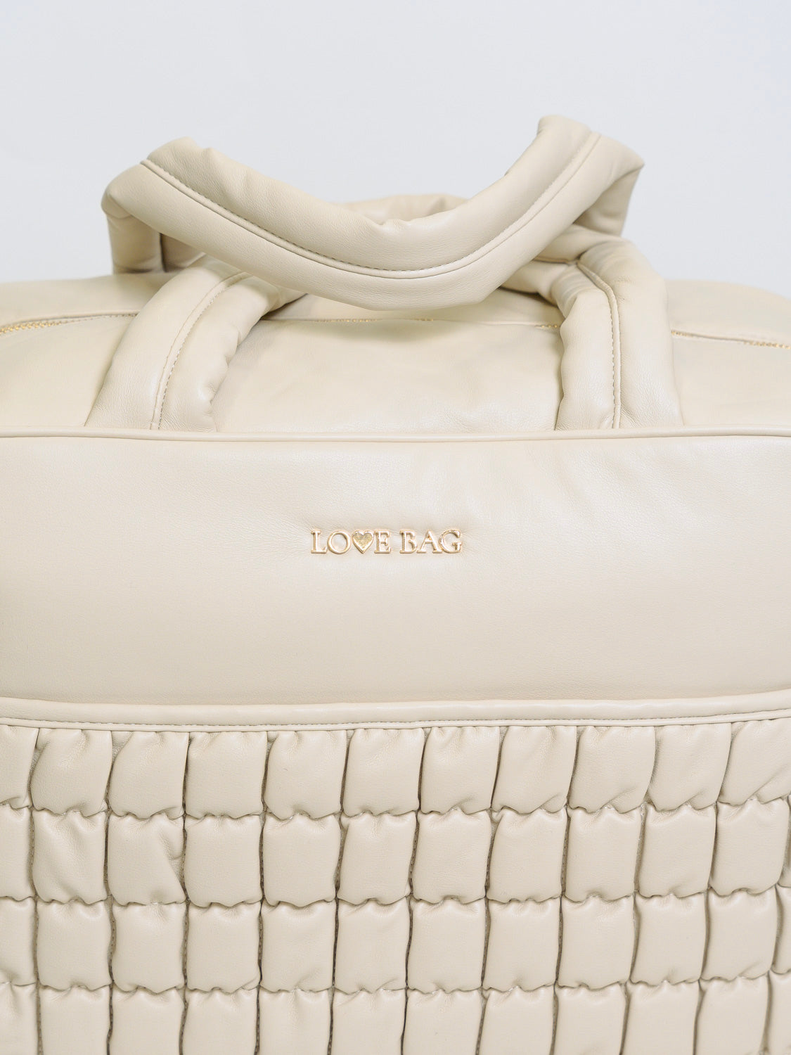 BORSA 48 ORE L ECO PELLE BEIGE -  NANU' BABY