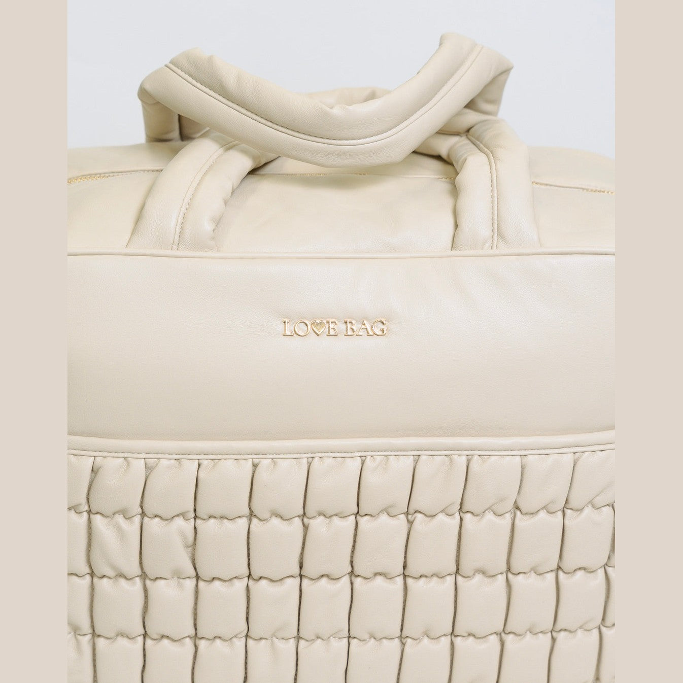 BORSA 48 ORE L ECO PELLE BEIGE -  NANU' BABY